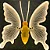 Borboleta Gigante Led 60cm Bivolt Branco Quente Movimento - Imagem 1