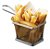 Mini Cesto Para Fritura Servir Porções Quentes Batata Frita Salgadinhos Em Geral - Imagem 1