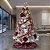 Árvore Branca Pinheiro de Natal 1,80m Modelo Luxo 420 Galhos A0118B - Imagem 6