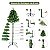 Árvore Pinheiro de Natal 1,80m Modelo Luxo 420 Galhos Verde Green Needle A0318N - Imagem 7