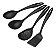 Jogo Utensílios Tramontina Ability Nylon Preto 4 Peças - Imagem 1