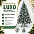 Árvore Pinheiro De Natal 1,50m Floco de neve Luxo 260 Galhos A0615M - Imagem 4