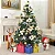 Árvore Pinheiro De Natal 1,50m Floco de neve Luxo 260 Galhos A0615M - Imagem 7