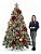 Árvore Pinheiro De Natal 1,80m Floco de neve Luxo 420 Galhos A0618M - Imagem 4
