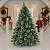 Árvore Pinheiro De Natal 1,80m Floco de neve Luxo 420 Galhos A0618M - Imagem 6
