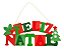 Placa Decorativa Pendente P/ Porta Feliz Natal - Imagem 1