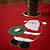 Saia Tapete Para Árvore De Natal Vermelho 60 Cm Poliéster - Imagem 3