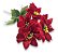 Kit 6 Buquês Flor De Natal Vermelho Bico De Papagaio 30 Cm - Imagem 5