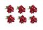 Kit 6 Buquês Flor De Natal Vermelho Bico De Papagaio 30 Cm - Imagem 3