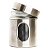 Pote De Vidro Inox Tampa Rosca Condimento Hauskraft 600 Ml - Imagem 1