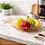 Fruteira De Mesa Aramado Abacaxi Metalizado Rose Gold - Imagem 1