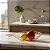 Fruteira De Mesa Aramado Abacaxi Metalizado Rose Gold - Imagem 2