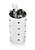 Porta Talheres Secador Inox Redondo Escovado Escorredor - Imagem 4