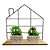 Prateleira Decorativa Casa Madeira Metal Aramada 30X 29 Cm - Imagem 1