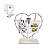 Prateleira Decorativa Coração Madeira Metal Aramada 30 X 29 Cm - Imagem 1