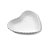 Jogo 3 Mini Bowl Enfeite Decorativo Coração Porcelana Branco - Imagem 6