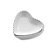 Jogo 3 Mini Bowl Enfeite Decorativo Coração Porcelana Branco - Imagem 5