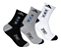 Kit 6 Pares De Meias Algodão Cano Médio Adulto Preto Branco - Imagem 1