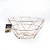 Fruteira Cesta De Metal Modelo Geométrico Rose Gold Aramada De Mesa 25 Cm - Imagem 2