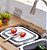 Bacia Tábua De Corte Retrátil Multiuso Plástico 6 Litros Silicone Interponte Cozinha Maravilha - Imagem 5