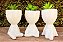 Vaso Decorativo Para Planta Suculenta Robert Plant Branco - Imagem 4