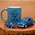 Kit Caneca Azul - Chaveiro e Miniatura de Fusca - Que nunca falte café - Imagem 1