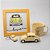 Kit Caneca Amarela - Chaveiro, quadro e Miniatura de Fusca - Que nunca falte café - Imagem 1