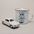 Kit Miniatura Karmann Ghia e Caneca Esmaltada Branca - Imagem 1