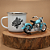 Kit Harley Davidson caneca e miniatura 1953 FL Hydra Glide. - Imagem 2