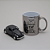 Kit Caneca e Miniatura Fusca Cinza - Imagem 1