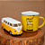 Kit Miniatura Kombi e Caneca Good Vibes Amarela - Imagem 1