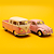 Kit Miniatura Kombi pick-up e Fusca Rosa - Imagem 1