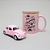 Kit sou apaixonada por fusca Rosa - Imagem 1