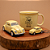 Kit Caneca Amarela - Chaveiro e Miniatura de Fusca - Hoje só preciso de café - Imagem 1
