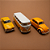 Kit 3 miniaturas VW - Fusca - Kombi e Karmann Ghia - Imagem 1