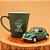 Caneca e Miniatura Fusca Verde Escuro - Imagem 1