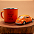 Caneca e Miniatura Fusca Laranja - Imagem 2