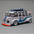 Miniatura Kombi 1:24 em Metal com LED - Imagem 1