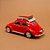 Miniatura Fusca Oval 1:32 em Metal com Bagageiro – Portas, Capô e Porta-malas que Abrem - Imagem 2