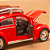 Miniatura Fusca Oval 1:32 em Metal com Bagageiro – Portas, Capô e Porta-malas que Abrem - Imagem 5