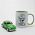 Kit Caneca e Miniatura Fusca Verde - Imagem 1