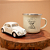 Kit Miniatura Fusca e Caneca Esmaltada Que nunca falte café - Imagem 1