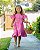 Vestido Infantil Linho Rosa - Imagem 1