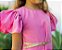 Vestido Infantil Linho Rosa - Imagem 3