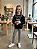 Conjunto casaco preto e legging momi h4499 - Imagem 1