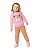 CONJUNTO INFANTIL MENINA RAPOSINHA EM MOLETOM FLANELADO MALWEE KIDS ROSA CLARO - Imagem 6