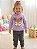 CONJUNTO INFANTIL MENINA RAPOSINHA EM MOLETOM FLANELADO MALWEE KIDS ROSA CLARO - Imagem 1