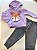 CONJUNTO INFANTIL MENINA RAPOSINHA EM MOLETOM FLANELADO MALWEE KIDS ROSA CLARO - Imagem 2