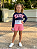 Conjunto Infantil Feminino Believe – Blusa Manga Longa e Short Neon j3858 - Imagem 1