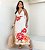 Vestido midi flotal - Imagem 1